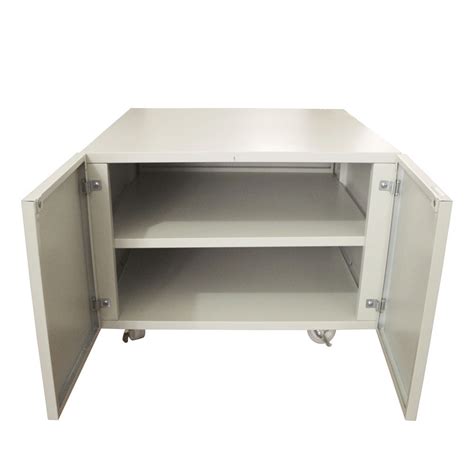 Office Furniture Copier Cabinet 2 Door Steel Copier Stand Mobile 